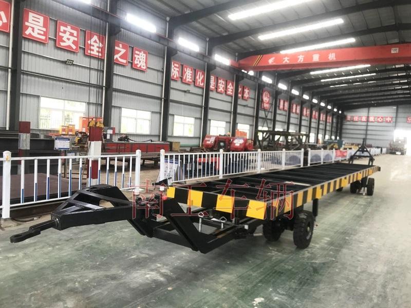 10吨骨架华体会（中国） 双牵引集装箱用全挂车