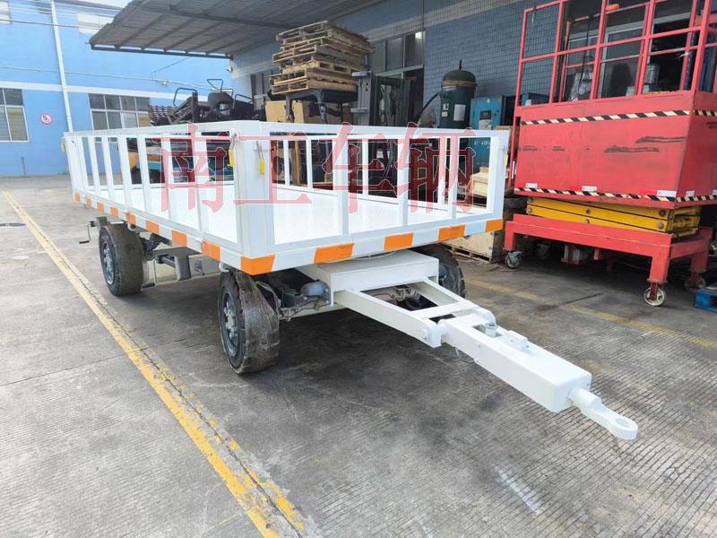 3吨华体会（中国）牵引工具拖车 带护栏减震刹车功能